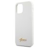 Guess GUHCP12SLSLMGWH iPhone12 mini 5,4 biały/white hardcase Metal Logo Script