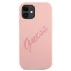 Guess GUHCP12SLSVSPI iPhone 12 mini 5,4 różowy/pink hardcase Script Vintage