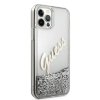 Guess GUHCP12LGLVSSI iPhone 12 Pro Max6,7 srebrny/silver hardcase Glitter Vintage Script