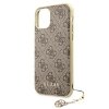 Guess GUHCN61GF4GBR iPhone 11 / Xr 6,1brown/brązowy hard case 4G Charms Collection