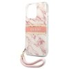 Guess GUHCP13XKMABPI iPhone 13 Pro Max6,7 różowy/pink hardcase Marble Strap Collection