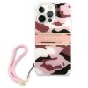 Guess GUHCP13LKCABPI iPhone 13 Pro / 13 6,1 różowy/pink hardcase Camo Strap Collection