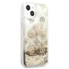 Guess GUHCP13SLGPEGO iPhone 13 mini 5,4złoty/gold hardcase Peony Liquid Glitter