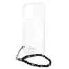 Guess GUHCP13XKPSBK iPhone 13 Pro Max6,7 Transparent hardcase Black Pearl