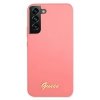 Guess GUHCS22MLSLMGFU S22+ S906fuksja/fuchsia hardcase Silicone Script Metal Logo