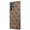 Guess GUHCS22LG4GFBR S22 Ultra S908brązowy/brown hard case 4G Metal Gold Logo