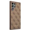 Guess GUHCS22LG4GFBR S22 Ultra S908brązowy/brown hard case 4G Metal Gold Logo