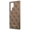 Guess GUHCS22LG4GFBR S22 Ultra S908brązowy/brown hard case 4G Metal Gold Logo