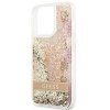 Guess GUHCP13LLFLSD iPhone 13 Pro / 136,1 złoty/gold hardcase Paisley Liquid Glitter