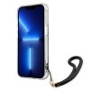 Guess GUHCP13XHFLSB iPhone 13 Pro Max 6,7 niebieski/blue hardcase Flower Strap
