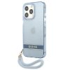 Guess GUHCP13LHTSGSB iPhone 13 Pro / 13 6,1 niebieski/blue hardcase Translucent Stap
