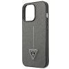 Guess GUHCP13XPSATLG iPhone 13 Pro Max6,7 srebrny/silver hardcase SaffianoTriangle Logo