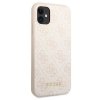 Guess GUHCN61G4GFPI iPhone 11 / Xr 6,1różowy/pink hard case 4G Metal Gold Logo