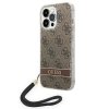Guess GUOHCP14XH4STW iPhone 14 ProMax 6,7 brązowy/brown hardcase 4G Print Strap