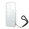 Guess GUOHCP14XHFLSB iPhone 14 Pro Max6,7 niebieski/blue hardcase Flower Strap