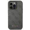 Guess GUHCP14XG4GFGR iPhone 14 Pro Max6,7 szary/grey hard case 4G Metal Gold Logo