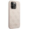 Guess GUHCP14LG4GFPI iPhone 14 Pro6,1 różowy/pink hard case 4G Metal Gold Logo