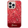 Guess GUHCP14LHGBNHR iPhone 14 Pro 6,1 czerwony/red hardcase Bandana Paisley