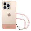 Guess GUHCP14LHGCOHP iPhone 14 Pro 6,1 różowy/pink hardcase Translucent Pearl Strap