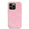 Guess GUHCP14LHGCRHP iPhone 14 Pro 6,1 różowy/pink hardcase Croco Collection