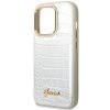 Guess GUHCP14LHGCRHS iPhone 14 Pro 6,1 srebrny/silver hardcase Croco Collection
