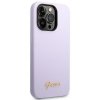 Guess GUHCP14XSLSMU iPhone 14 Pro Max 6,7 fioletowy/purple hard case Silicone Vintage Gold Logo