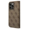 Guess GUBKP14XHG4SHW iPhone 14 Pro Max6,7 brązowy/brown book 4G Vintage Gold Logo