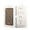 Guess GUBKP14XHG4SHW iPhone 14 Pro Max6,7 brązowy/brown book 4G Vintage Gold Logo
