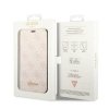 Guess GUBKP14LHG4SHP iPhone 14 Pro 6,1 różowy/pink book 4G Vintage Gold Logo
