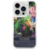 Guess GUHCP14LLFLSB iPhone 14 Pro 6,1 niebieski/blue hardcase Flower Liquid Glitter
