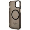 Guess GUHMP14MHTCMK iPhone 14 Plus / 15 Plus 6.7 czarny/black hard case Gold Outline Translucent MagSafe