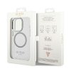 Guess GUHMP14XHTRMS iPhone 14 Pro Max 6,7 srebrny/silver hard case Metal Outline Magsafe