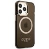Guess GUHMP13XHTCMK iPhone 13 Pro Max 6,7 czarny/black hard case Gold Outline Translucent MagSafe