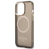 Guess GUHMP13XHTCMK iPhone 13 Pro Max 6,7 czarny/black hard case Gold Outline Translucent MagSafe