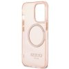 Guess GUHMP13LHTCMP iPhone 13 Pro / 13 6,1 różowy/pink hard case Gold Outline Translucent MagSafe