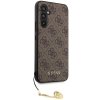Guess GUHCSA54GF4GBR A54 5G A546 brązowy/brown hard case 4G Charms Collection