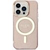 Guess GUHMP14XHCMCGP iPhone 14 Pro Max 6.7 różowy/pink hardcase Glitter Gold MagSafe