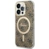 Guess GUHMP14LH4STW iPhone 14 Pro 6.1 brązowy/brown hardcase 4G MagSafe