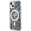 Guess GUHMP14SHLEOPWB iPhone 14 / 15 /13 6.1 niebieski/blue hardcase Leopard MagSafe