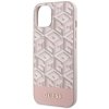 Guess GUHMP14MHGCFSEP iPhone 14 Plus / 15 Plus 6.7 różowy/pink hard case GCube Stripes MagSafe