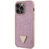 Guess GUHCP14XHDGTPP iPhone 14 Pro Max 6.7 różowy/pink hardcase Rhinestone Triangle