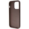 Guess GUHCP14LP4TDSCPW iPhone 14 Pro 6.1 brązowy/brown hardcase Crossbody 4G Metal Logo