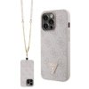 Guess GUHCP13XP4TDSCPP iPhone 13 Pro Max 6.7 różowy/pink hardcase Crossbody 4G Metal Logo