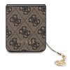 Guess GUHCZF5GF4GBR F731 Z Flip5 brązowy/brown hardcase 4G Charms Collection