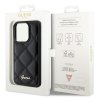 Guess GUHCP15LPSQSQSK iPhone 15 Pro 6.1 czarny/black hardcase Quilted Metal Logo
