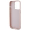 Guess GUHCP15LPSQSQSP iPhone 15 Pro 6.1 różowy/pink hardcase Quilted Metal Logo