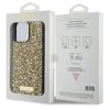 Guess GUHCP15XPFGSBSD iPhone 15 Pro Max 6.7 żółty/yellow hardcase Rhinestone Metal Logo