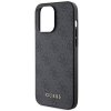 Guess GUHCP15XG4GFGR iPhone 15 Pro Max 6.7 szary/grey hard case 4G Metal Gold Logo