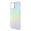 Guess GUHMP15SHITSQ iPhone 15 / 14 / 13 6.1 turkusowy/turquoise hardcase IML Iridescent MagSafe