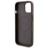 Zestaw Guess GUBPM5P15S4GEMGW iPhone15 6.1 hardcase + Powerbank 5000mAh MagSafe brązowy/brown 4G Metal Logo
